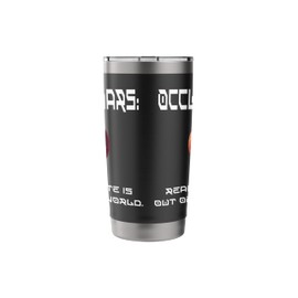 Occupy Mars, Real Estate, Funny Space Exploration Graphic Stainless Steel Insulated Tumbler