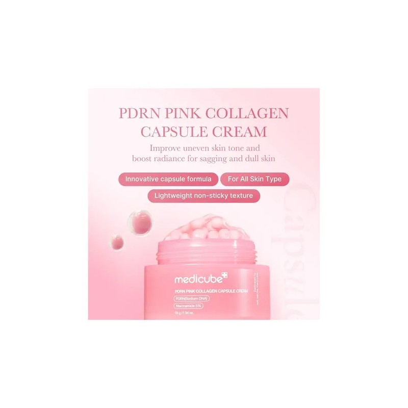Kit Medicube Pdrn Pink Collagen Serum Capsule Cream