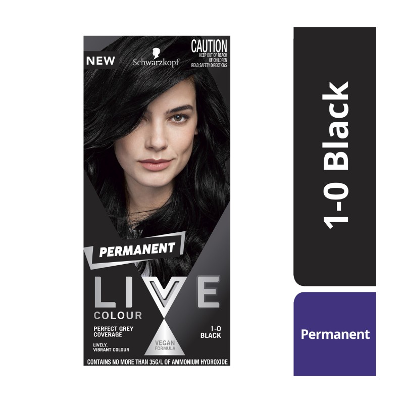 Schwarzkopf Live Colour Permanent 1.0 Black 1 Pack