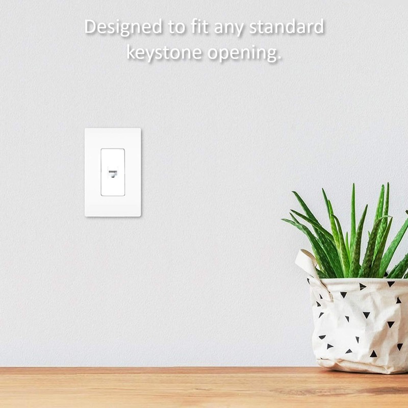Legrand - OnQ RJ45 Keystone Insert, Cat 5e Keystone Jack,