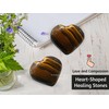Tiger eye Crystal Heart Palm Stone - Pocket Massage Worry
