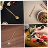ABOOFAN 2pcs Stainless Steel Tasting Spoon Tweezers for Chefs Elegant