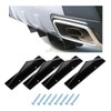 KVAEY 4 PCS Car Rear Lower Bumper Wing Lip Diffuser,