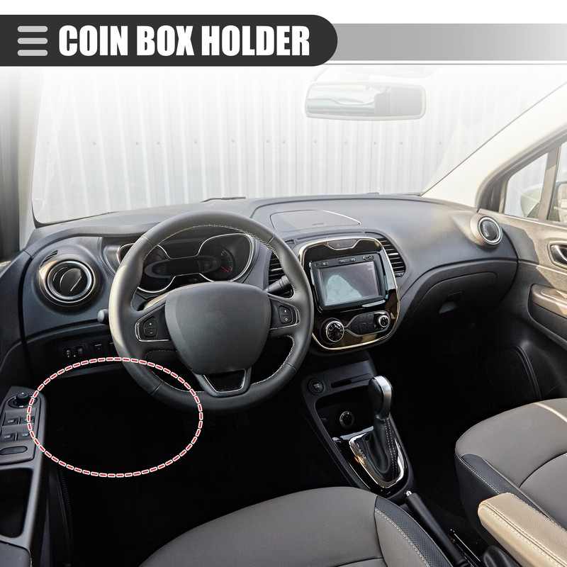 X AUTOHAUX Coin Change Box Holder, Interior Storage Accessories, for