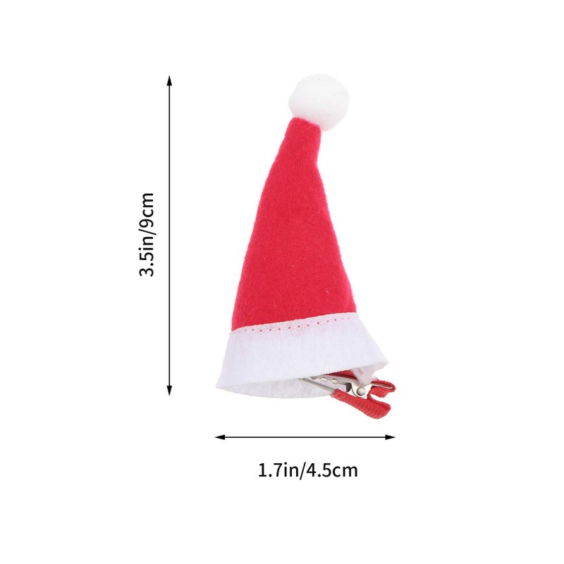 10 Stück Haarspangen Für Weihnachtsmützen: Mini-Haarspangen Für Weihnachtsmützen Mini-Haarspangen Für