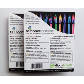 Multicolored Birthday Candles
