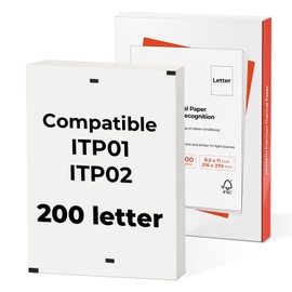 MUNBYN Thermal Printer Paper 8.5 x 11 Inch, US Letter Size Thermal Paper 200 Sheets, Compatible with ITP02 and ITP01, Continual Feeding Thermal Paper
