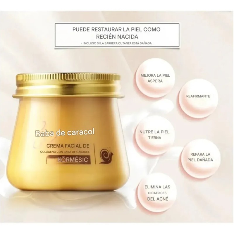 Crema Facial Baba De Caracol Y Colágeno Madura Día/noche