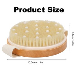2 Pcs Dry Brush, Dry Brushing Body Brush, Body Brush Lymphatic Drainage, Dry Body Brush for Smooth and Revitalised Skin - Body Scrubber Cellulite Massager & Cellulite Remover