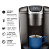 Keurig K-Elite Single-Serve K-Cup Pod Coffee Maker, Brushed Slate, 12