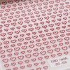 Valentine's Day Nail Stickers for Women - 5D Embossed Red