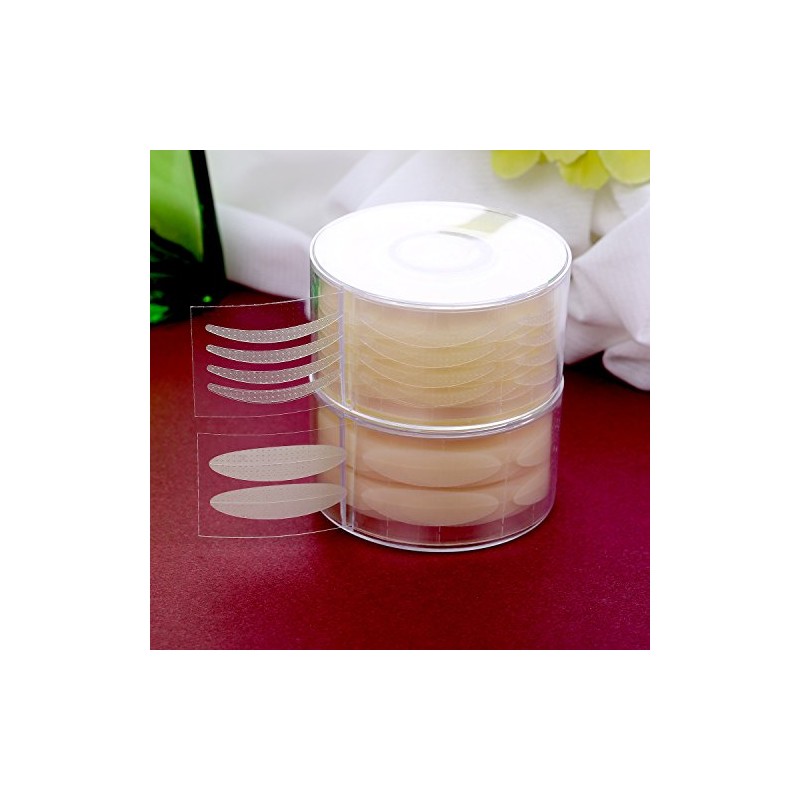 TecUnite 1200 Pieces Invisible Double Eyelid Tape Instant Lift Double
