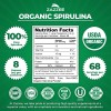 Zazzee Organic Spirulina Powder, 8 Ounces, USDA Certified, 68 Servings,