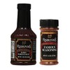 Charlie Vergos Rendezvous Famous Memphis Barbecue Dry Rub Seasoning (4.5 oz) & BBQ Sauce 18 oz (Variety 2 Pack)