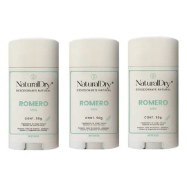 Desodorante Natural Caballero Alumbre Romero Menta Pack Romero-menta