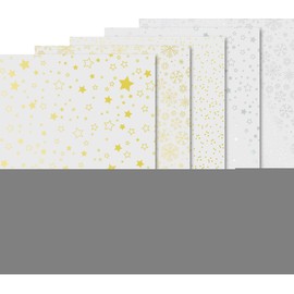 Transparent Paper Set "Christmas" in Gold/Silver