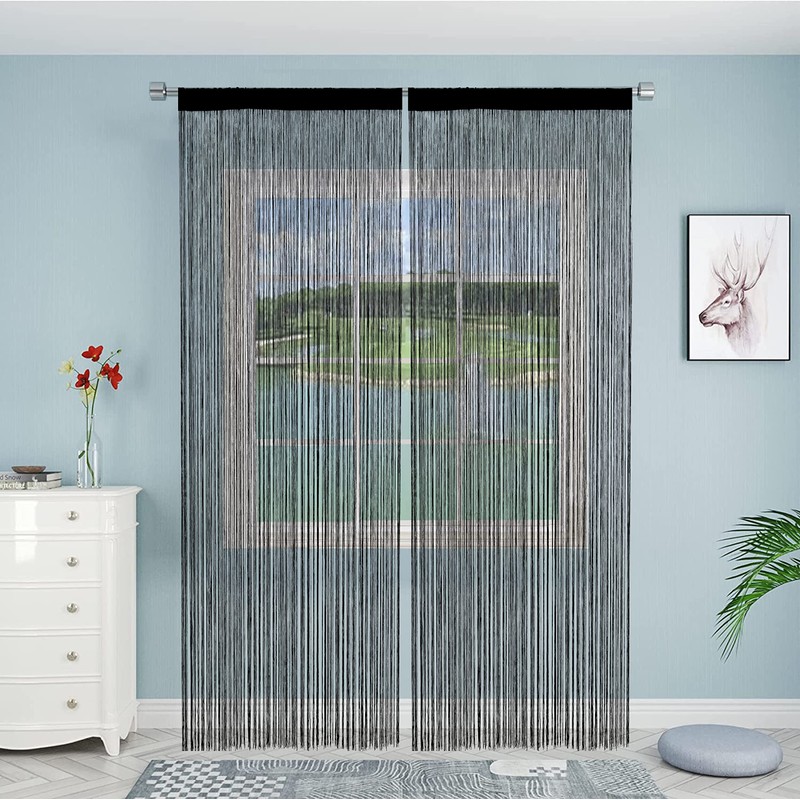 HSYLYM String Door Curtain Window Decoration Room Divider Decoration Single