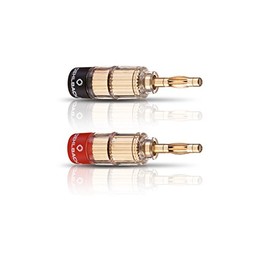 OEHLBACH SOLUTION BANANA, screw assembly banana plug. Set of 4. Gold plate. 1,5mm² - 6,0mm². No soldering required. STAR RATING : 4.