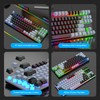 Mechanical Gaming Keyboard Multifunction 87 Keys Colorful Backlight USB Wired