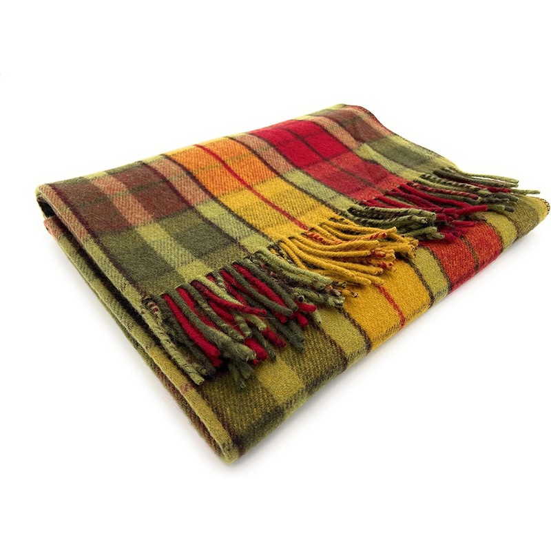 Tartan Knee Travel Rug Blanket Wool (Buchanan Autumn)