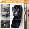 ROEOWENE Key Safe with Number Code Exterior Black Large Key