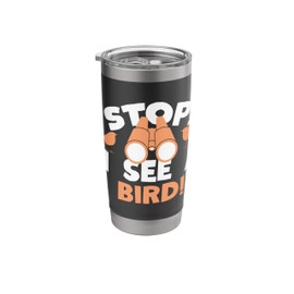 Birdwatching Binoculars Birds Design Stainless Steel Insulated Tumbler