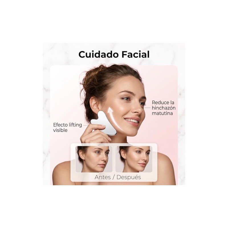 Massager 2 Piezas 2Pzs Herramienta Facial Acero | 2 piezas,