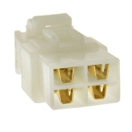 ENET 6.3mm 4 Way Car Electrical Multi Plug Connector Terminal Block Socket Male & Female