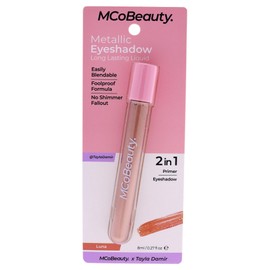 MCoBeauty Metallic Eyeshadow Long Lasting Liquid - Easily Blendable - Highly Pigmented - Foolproof Formula - Gloss Finish - For Brilliant, And Multidimensional Eye Looks - Luna - 0.27 Oz