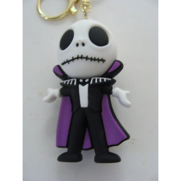 NEW Vampire Jack Skellington Purple Keychain Nightmare Before Christmas Scary