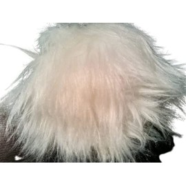 CLEARANCE PRICED - The Double Yeti - Fluffy Fake Fur Powder Puff for Dusting Powder - Large Size