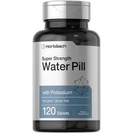 Horbäach Water Pills | Super Strength | 120 Tablets | Vegetarian | Non-GMO | by Horbaach