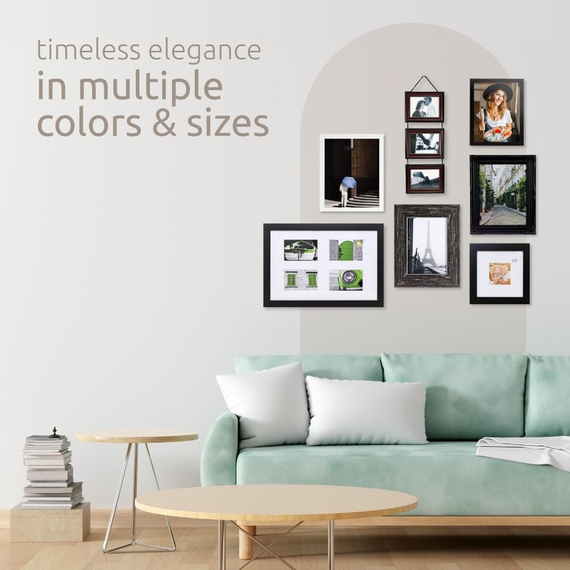 Kiera Grace Classic Langford Wooden Picture Frame, 5" x 7",