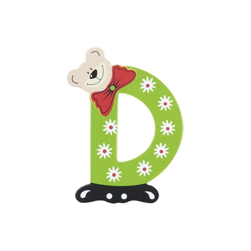 PLAYSHOES (301001-404) Holz-Buchstabe 'D'