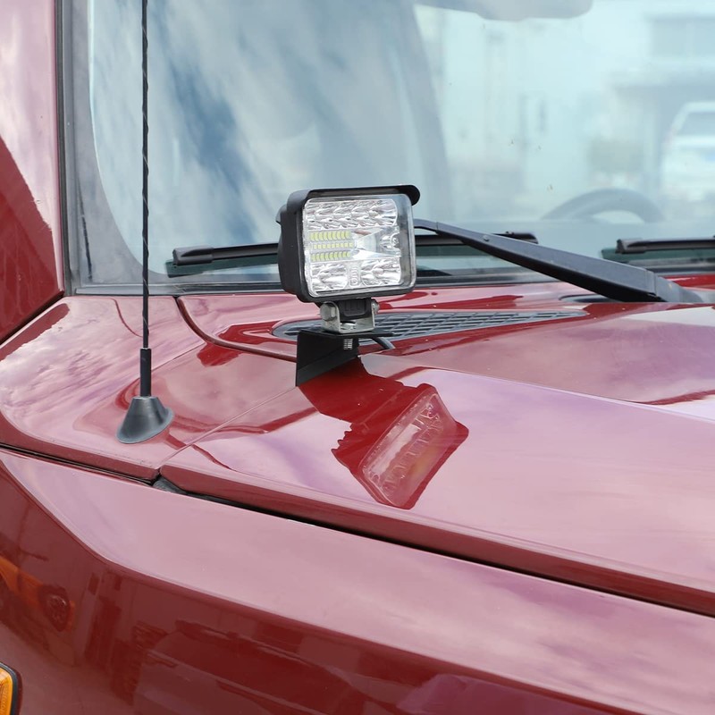 LLKUANG Hood Metal LED Light Pod Mount Bracket Kit for
