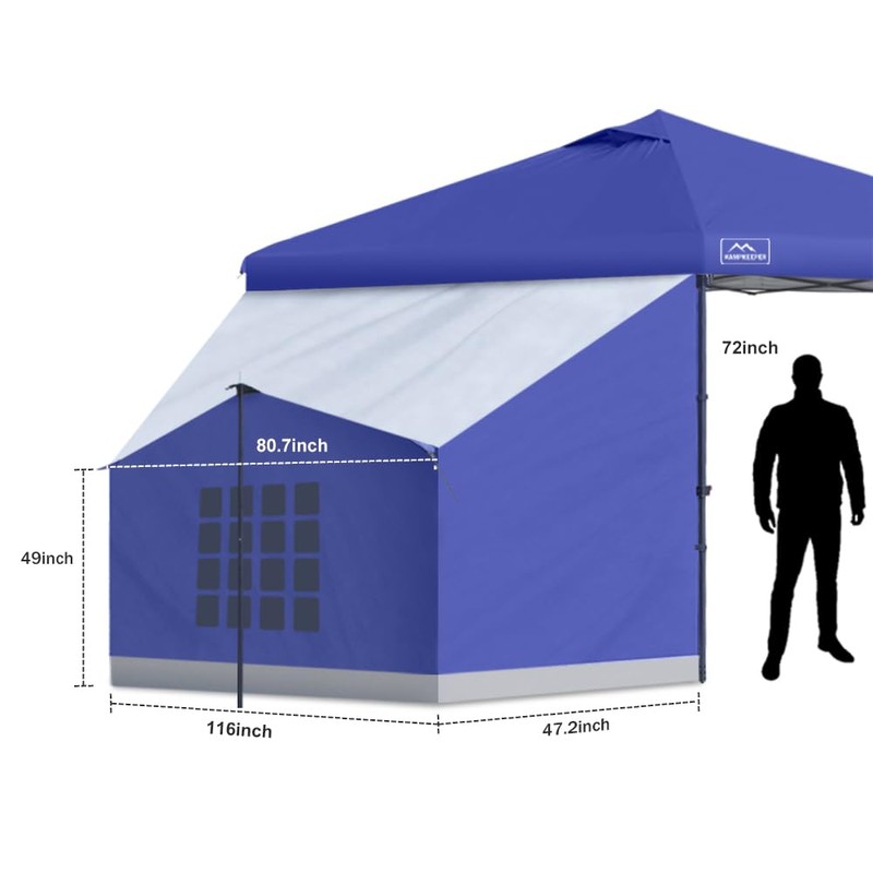 KAMPKEEPER Side Tent,Camping Tent for 10' x 10' Pop Up