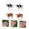 FOMIYES 2 Pairs Cute Cow Drop Earrings for Lightweight Animal