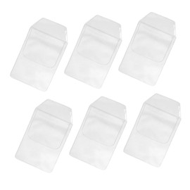 DIYEAH 6pcs Clear Pocket Protector Heavy Duty PVC Shirt Pocket Protectors Plastic Pocket Pen Holder Organizer Pouch for School Hospital Office Supplies