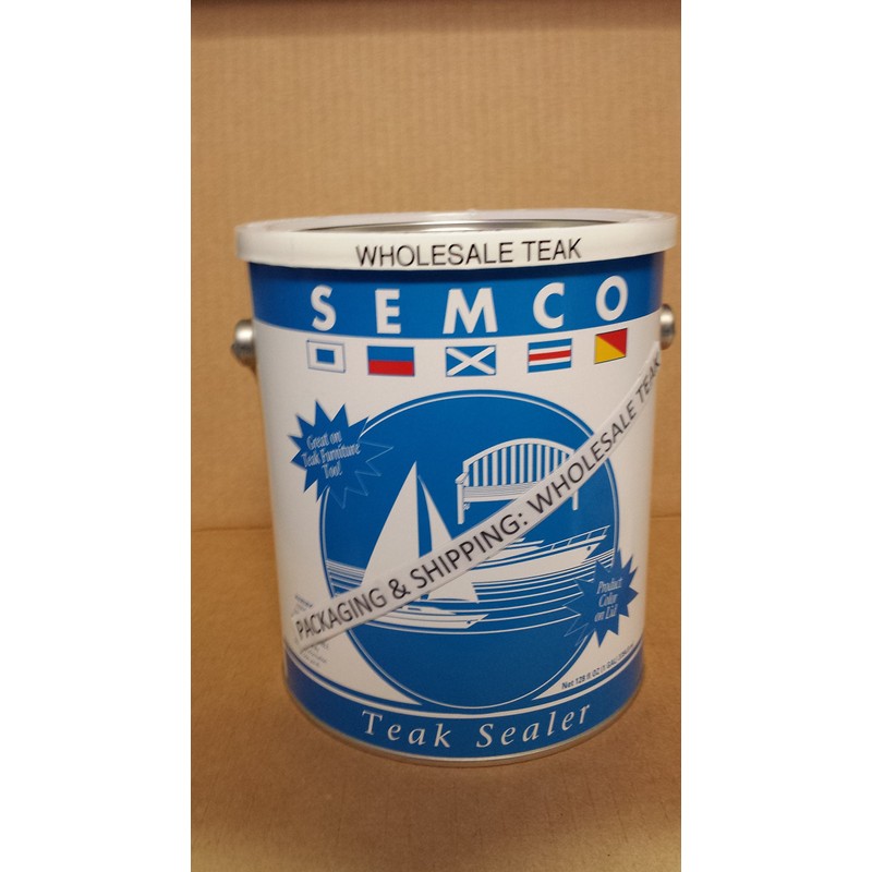 WholesaleTeak Semco Teak Sealer 1 Gallon Natural Sealant Protector -Natural