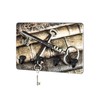 HAKU Möbel Key Holder with Motif, Black, MDF, Metal, Dimensions: