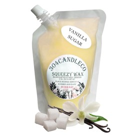 304CandleCo Large 8oz Squeeze Soy Wax Melt - Vanilla Sugar - 50 SCENTS! - Highly Fragrant & Hand-Crafted - Easy Mix & Match - American Made - Perfect for Wax Warmers