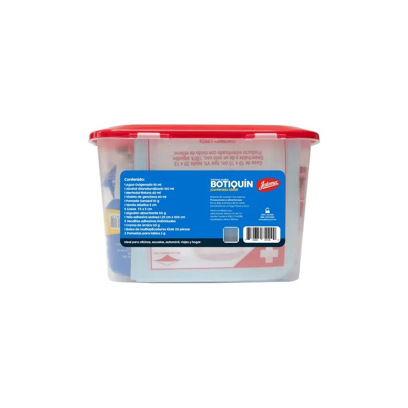 Botiquín Primeros Auxilios Jaloma Caja Plástica, 22 piezas
