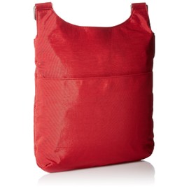 Baggallini unisex adult Big Zipper Travel Crossbody cross body handbags, Red, One Size US