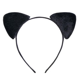 CHuangQi Cat Ears Headband Hair Hoops for Women Girl Cat Themed Birthday Party Hairband Decorations Event Party Favors (CH10)