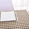 Wonhomke Simple Small Plaid Table cloth Polyester Cotton Tablecloth Square