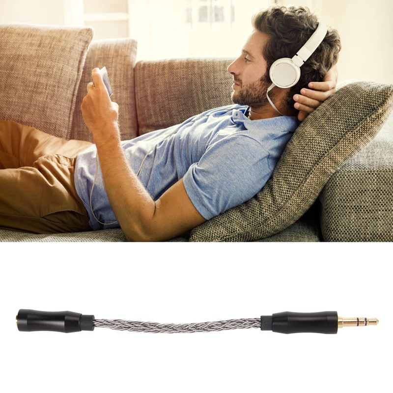 2.5mm to 3.5mm Sound Cable Female to Male Single Crystal