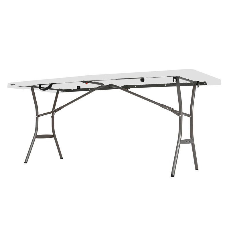 6' White Folding Table