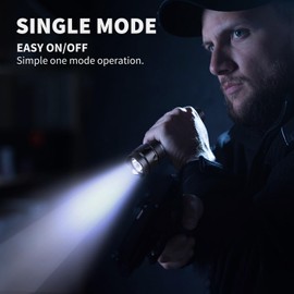 ULTRAFIRE WF-502B Mini LED Flashlight 1000 Lumens Single Mode Tactical EDC Flashlight, Super Bright Waterproof Small Portable Flash Light Torch (Battery Not Included)