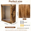 SAMGUYUE 11 x13 Shadow Box Frame, Sturdy Rustic Memory Display