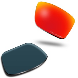 SOLODAD Replacement Lenses for Oakley Double Edge OO9380 Sunglasses Polarized-Lava Red